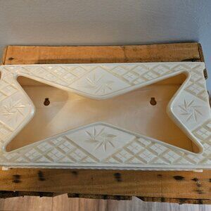 Vintage Plastic Starburst MCM Diamond Cut Tissue Box Holder